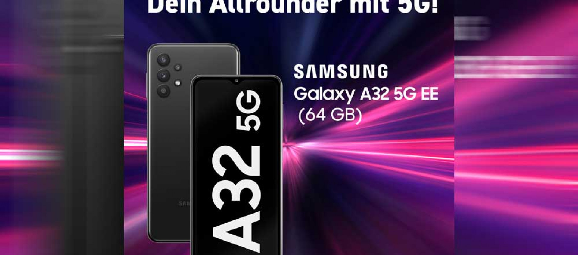 Mit dem Samsung Galaxy A32 5G bist du startbereit!